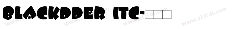 blackdder itc字体转换